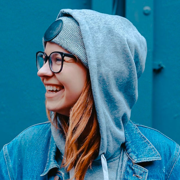 Profile image of girl in glasses